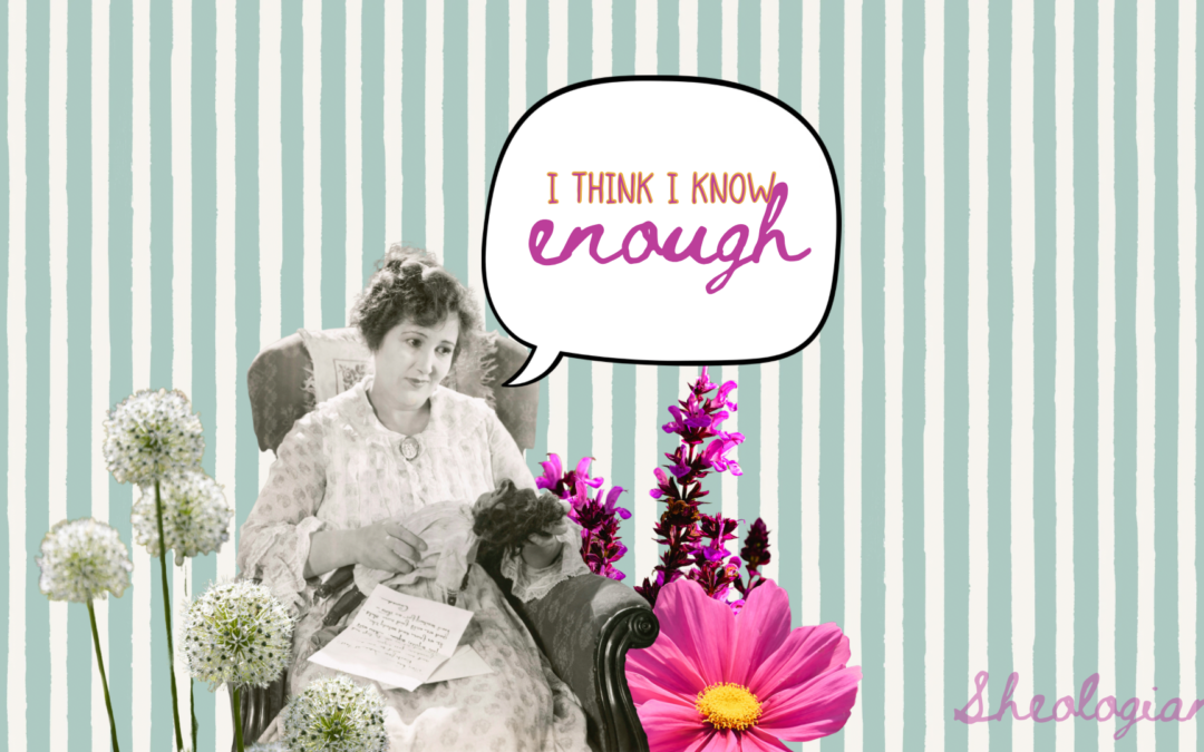 I think I know enough